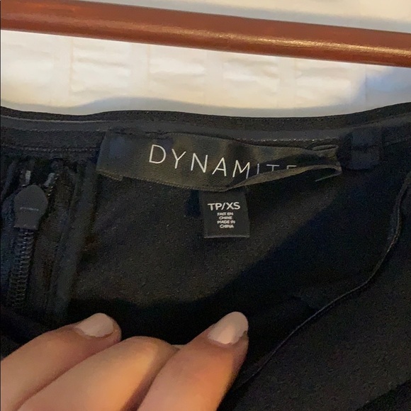 DYNAMITE RUFFLE OFF THE SHOULDER DRESS - Picture 3 of 3